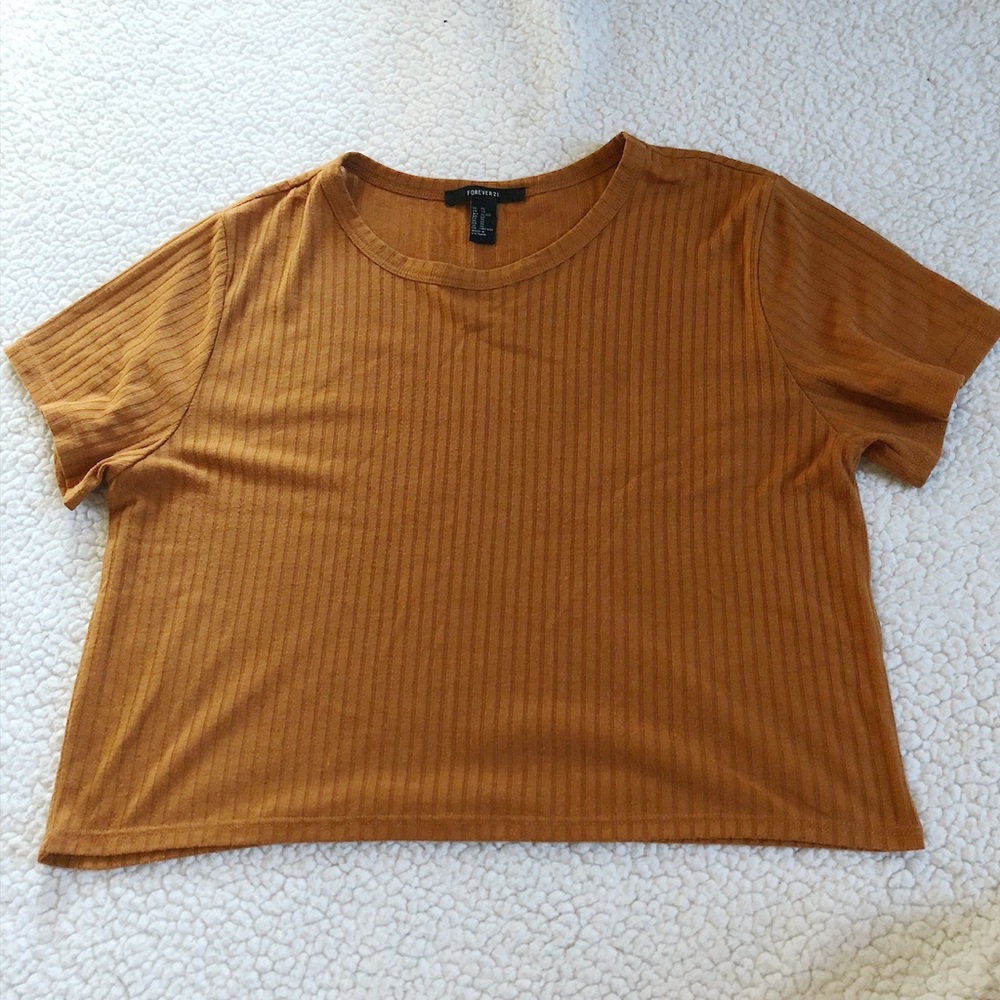 Forever21 Burnt Orange Crop Top